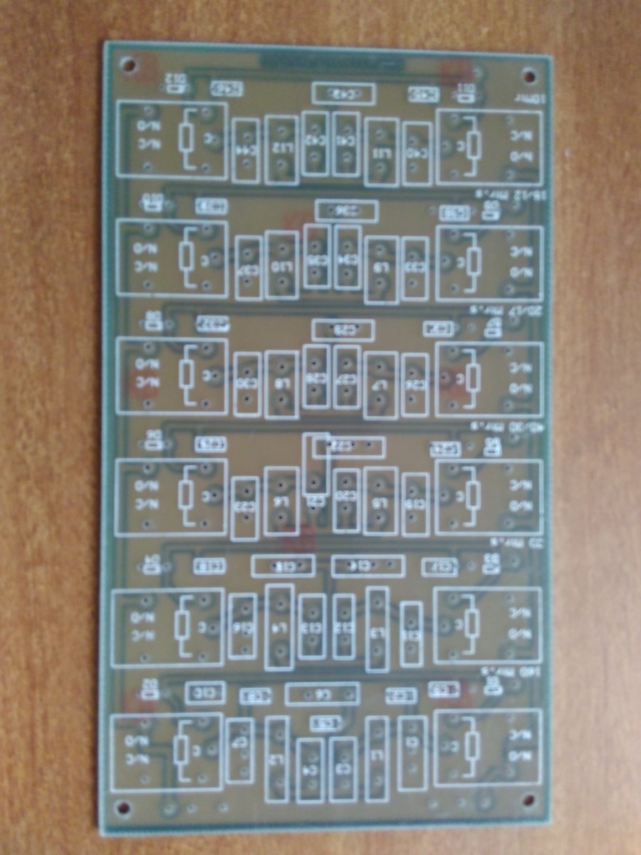 Low Pass Filter Multiband pcb 
